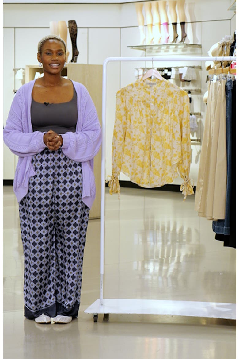 Kara Fleurz Floral Button Front Shirt video