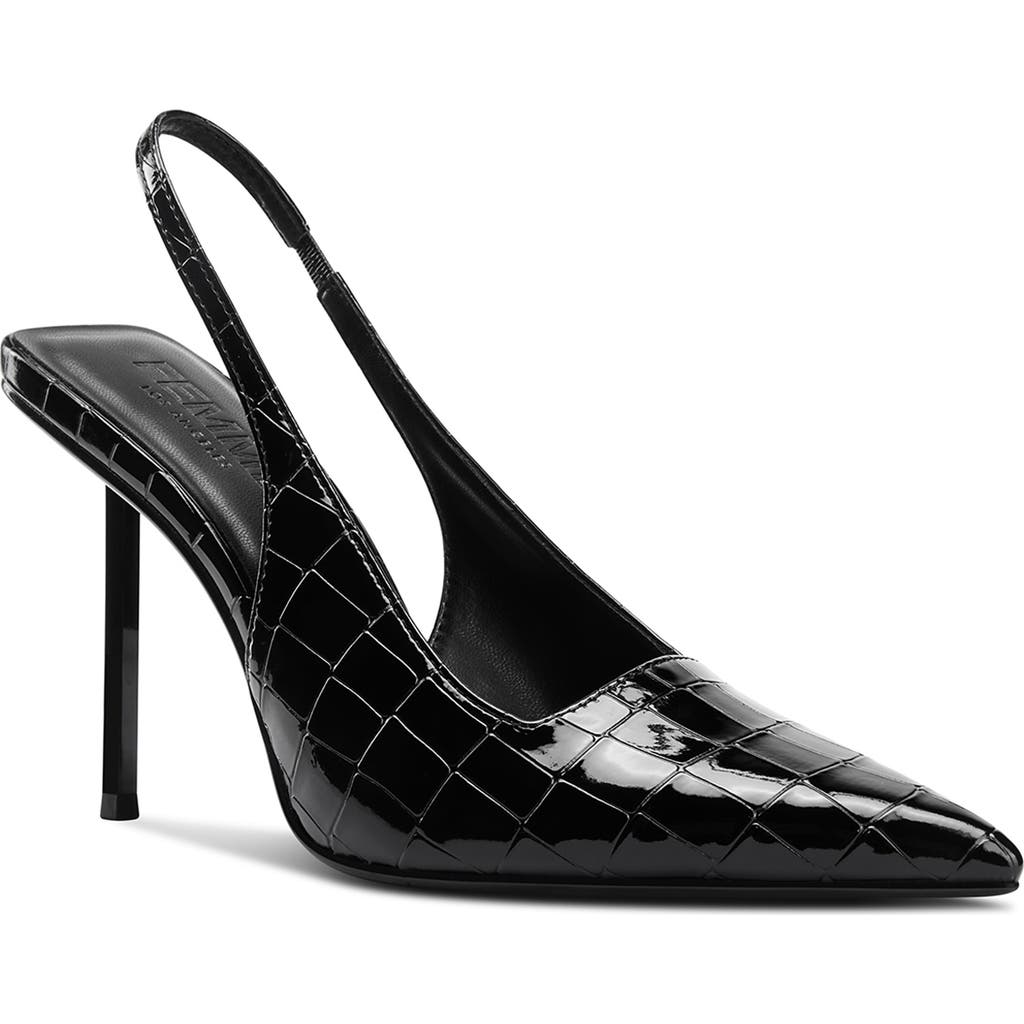 FEMME LA G63 Slingback Pump in Croc Black  product