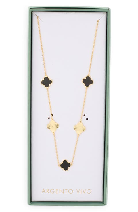 Clover Station Necklace