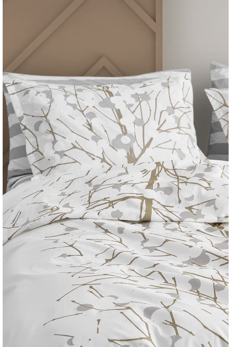 Lumimarja Silver Duvet Cover & Sham Set, Alternate, color, MEDIUM GREY