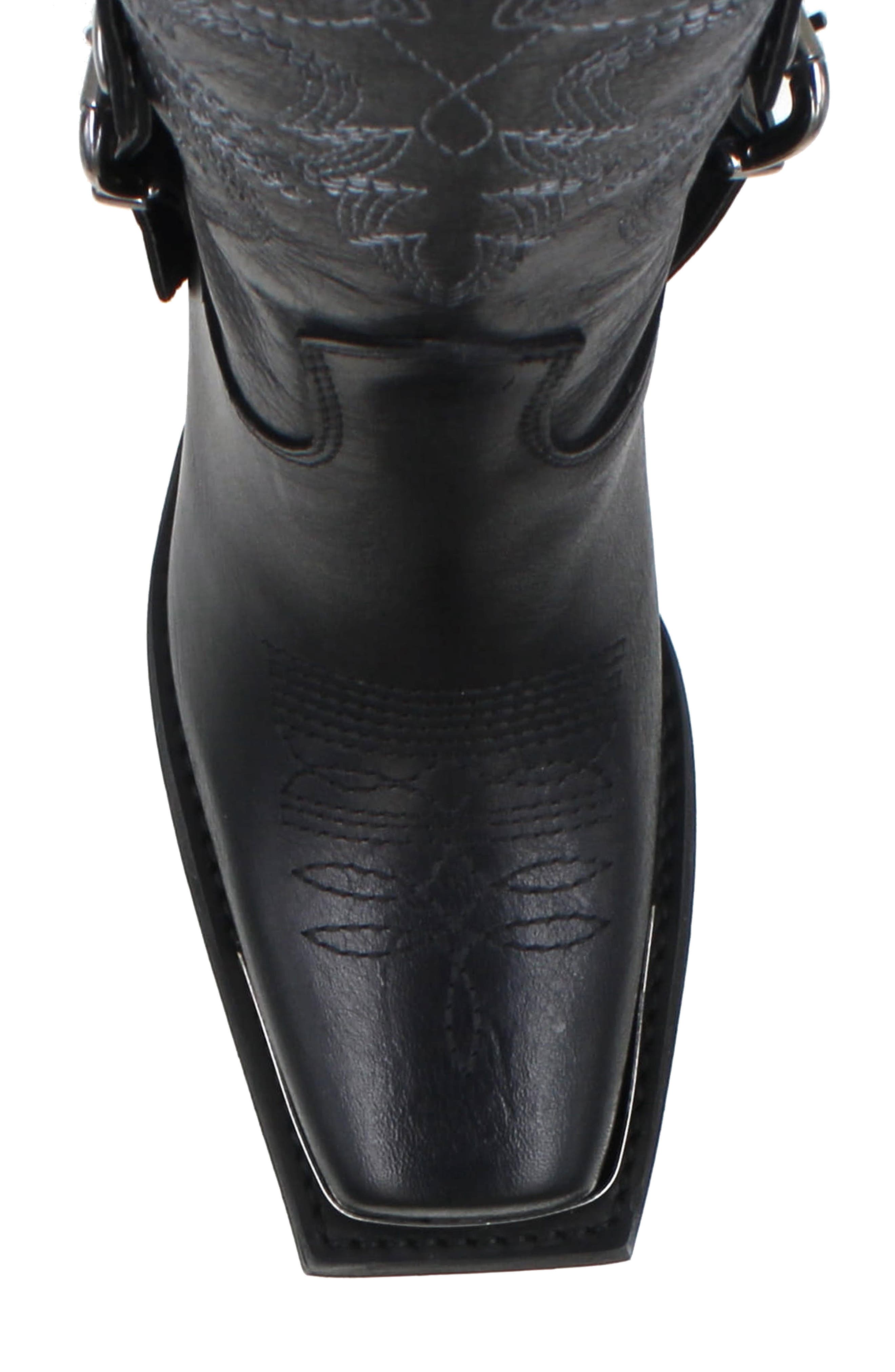 ZIGI Amaranta Cowboy Boot, Alternate, color, Black Leather