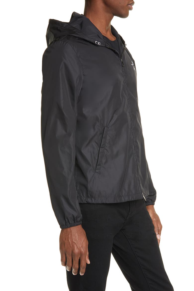 VTLNSTAR Logo Hooded Jacket, Alternate, color, BLACK/ WHITE