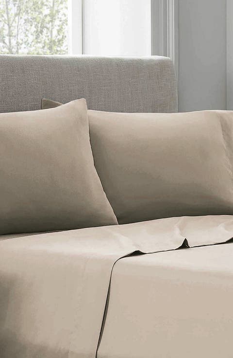 400 Thread Count Luxury Solid Sateen Standard Pillowcase - Set of 2