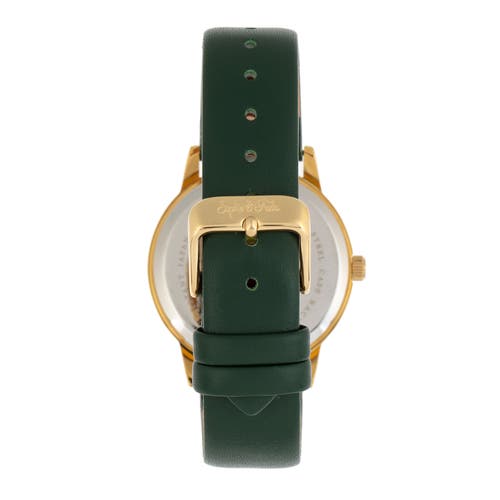 Sophie And Freda San Diego Leather-band Watch In Green