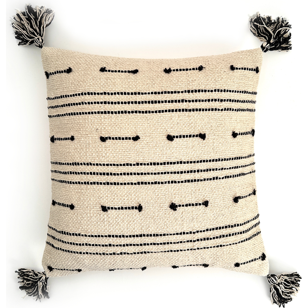 Bit Of Meraki Siara Throw Pillow In Black