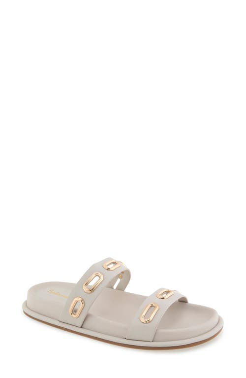 Splendid Carmen Slide Sandal In White Sand