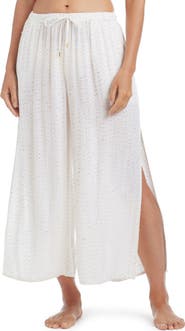 BLEU by Rod Beattie Sequin Embellished Side Slit Cover-Up Pants
