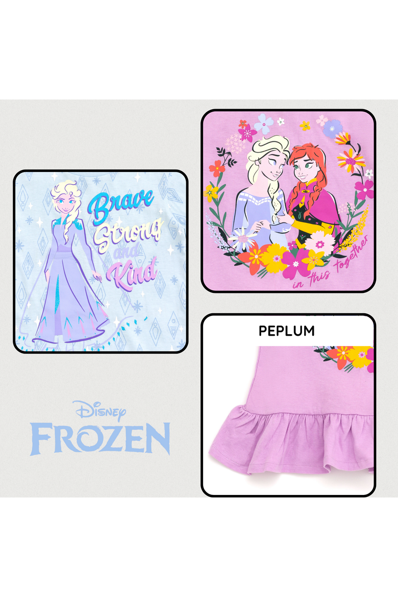 Frozen 2-Pack Short Sleeve T-Shirts, Alternate, color, Frozen Purple Light
