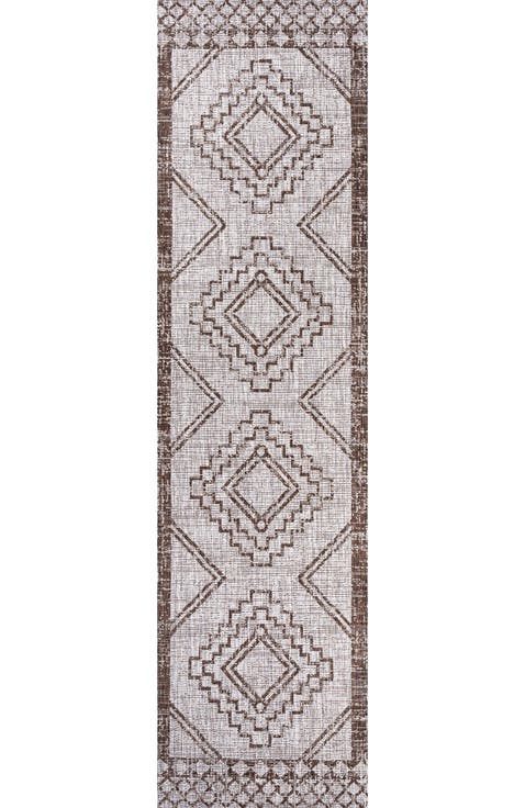 Marokko Diamond  Medallion Indoor/Outdoor Area Rug