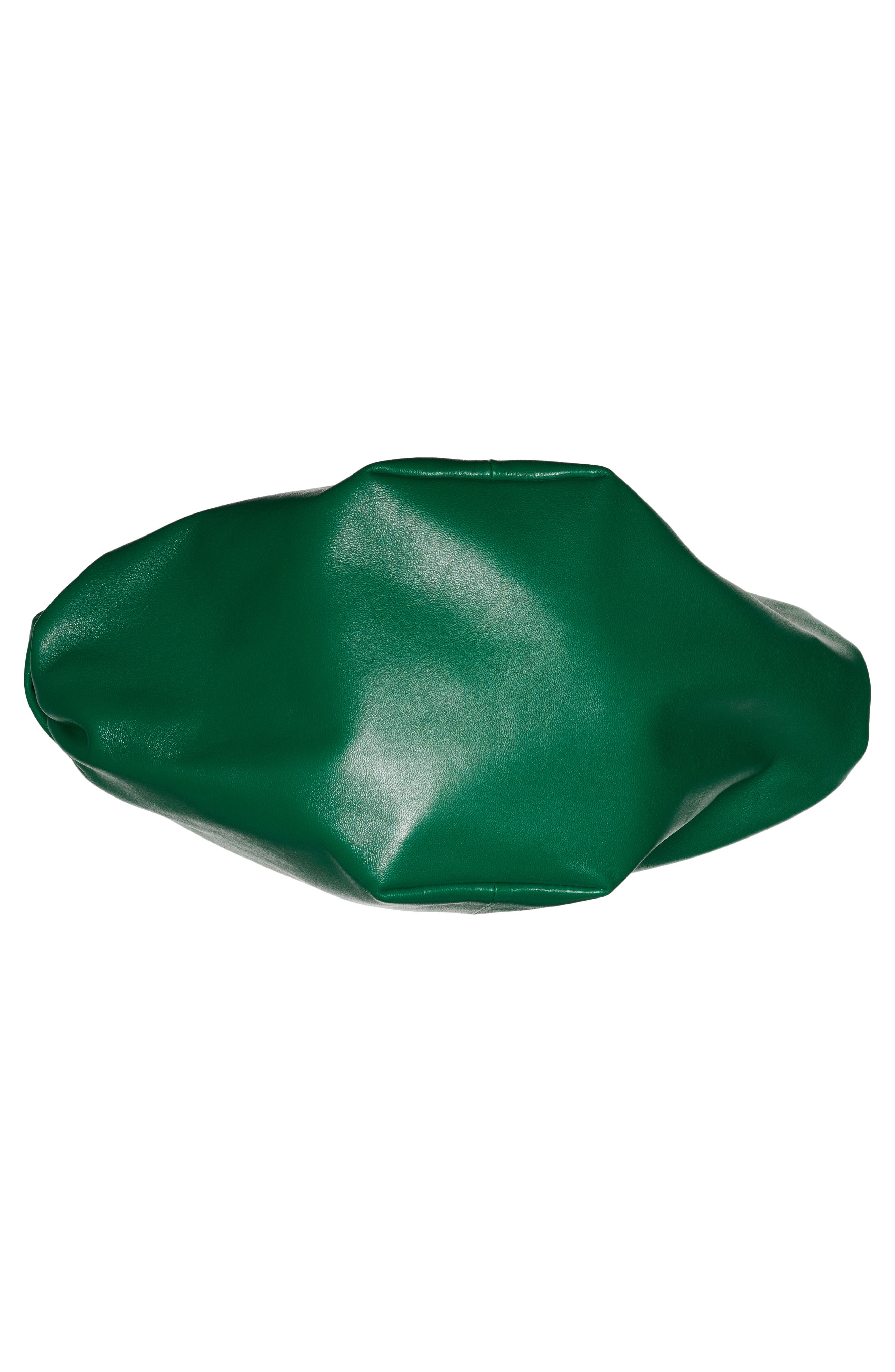 Mini Leather Hobo, Alternate, color, RACING GREEN/ GOLD