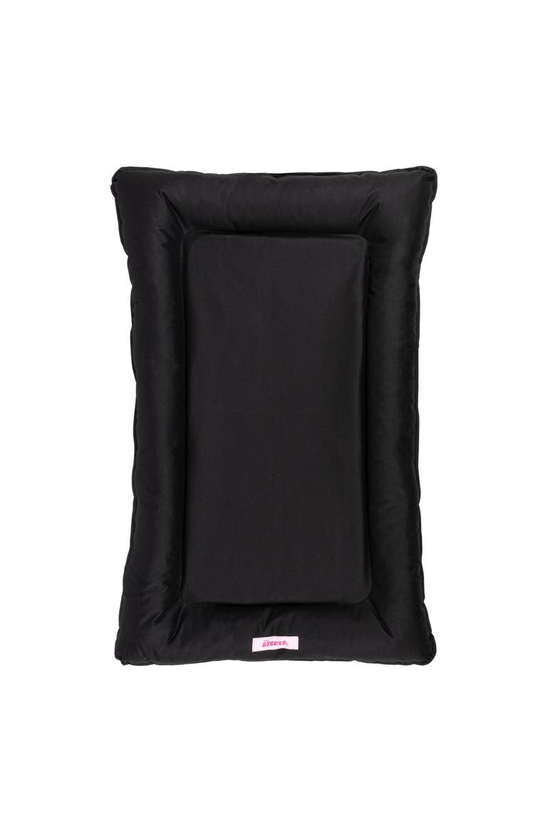 Archie Traditional Oxford Waterproof Indoor/Outdoor Hand-Washable Memory Foam Camping Pet Bed, Alternate, color, Black