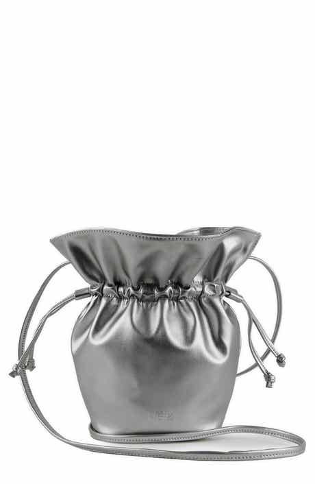 Mela Faux Leather Bucket Bag