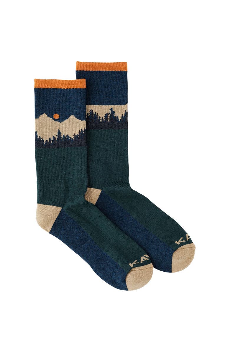 KAVU Moonwalk Sock, Alternate, color, Mountain Stripe