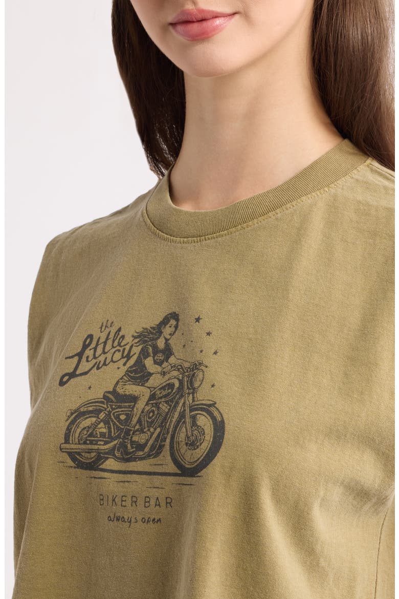 Little Lucy Biker Bar Muscle Tank, Alternate, color, FADED ARMY