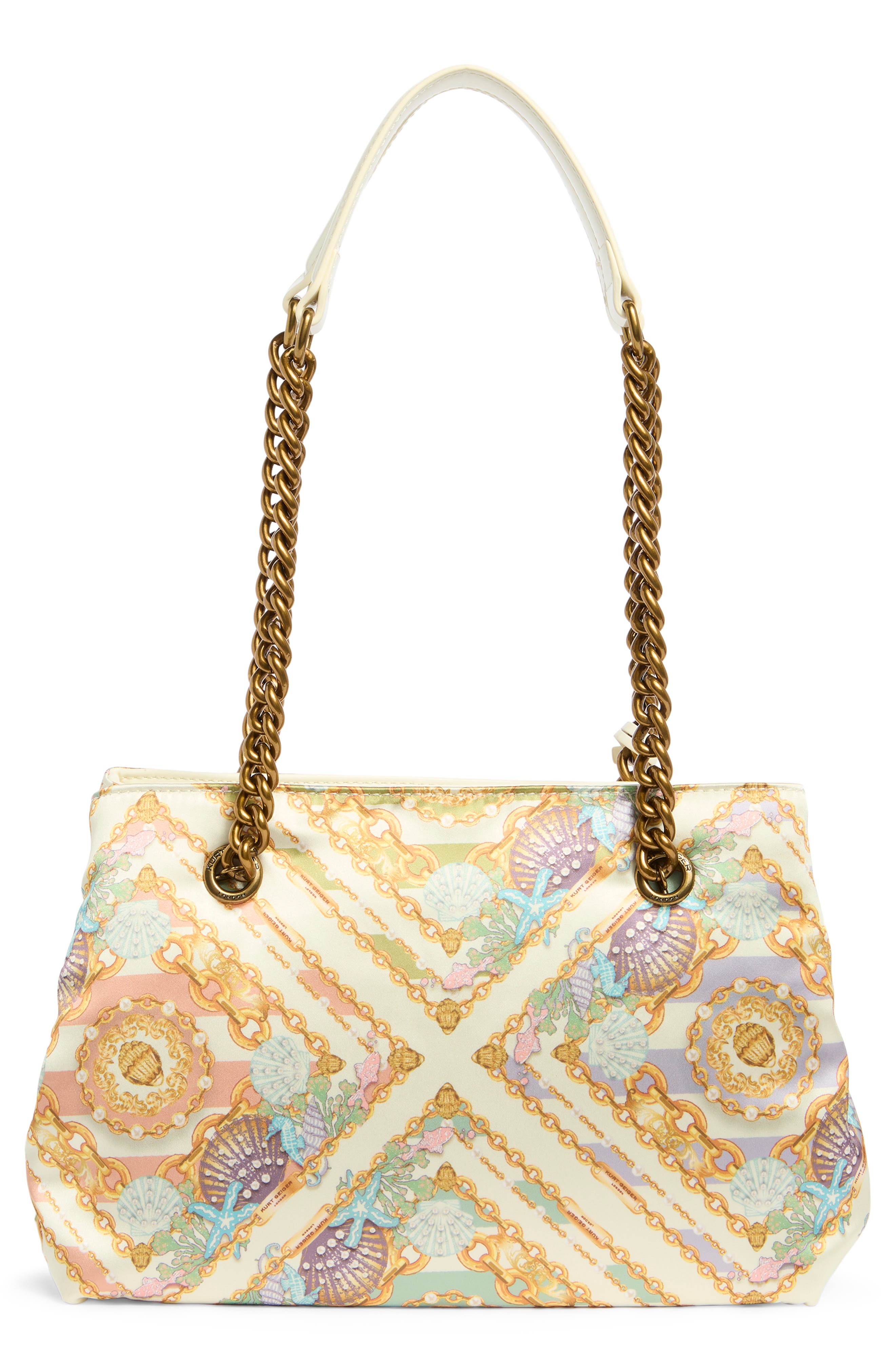 Kurt Geiger London Small Portobello Tote Bag, Alternate, color, Cream Combo