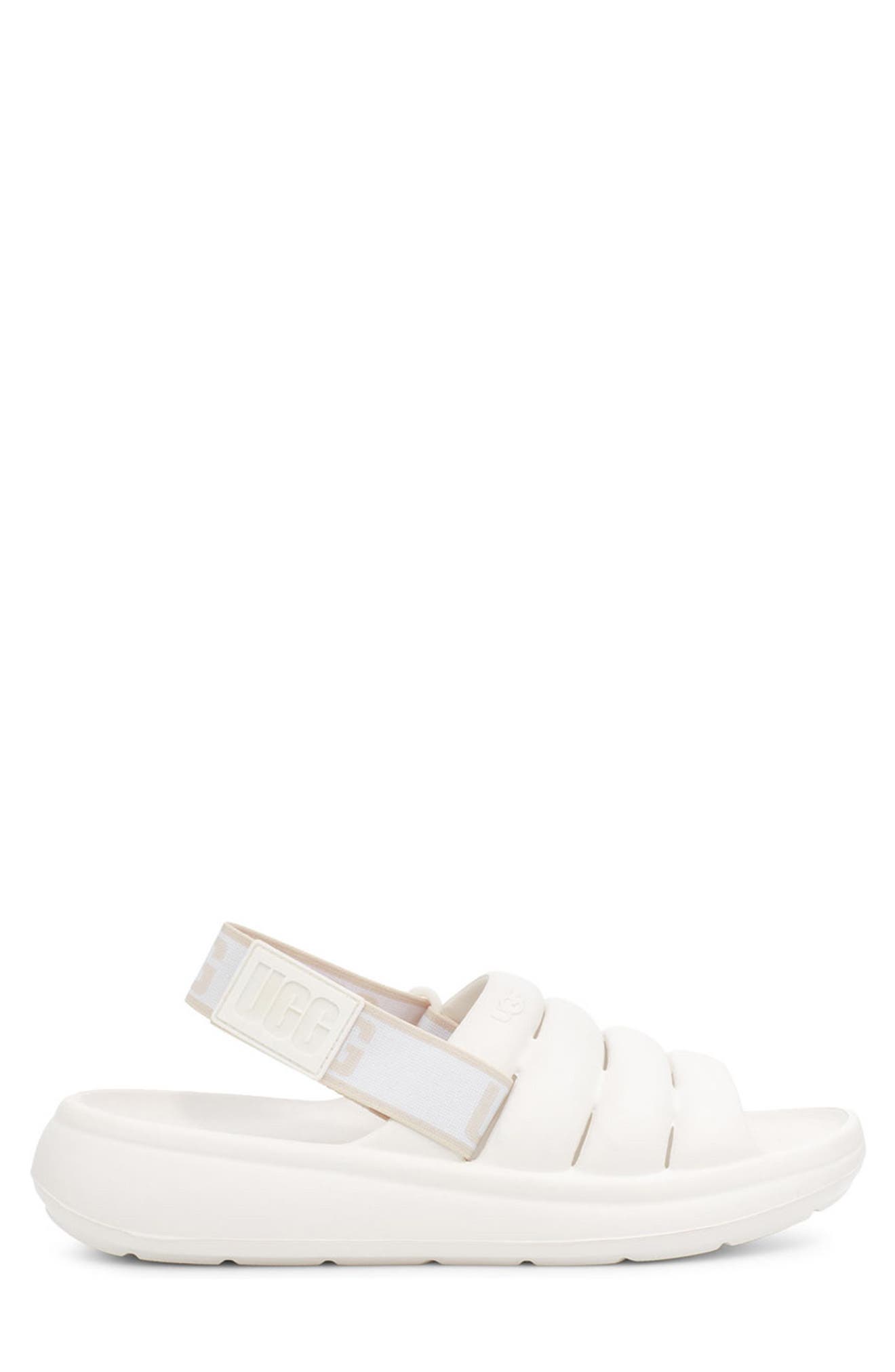 UGG Sport Yeah Slingback Sandal, Alternate, color, BRIGHT WHITE