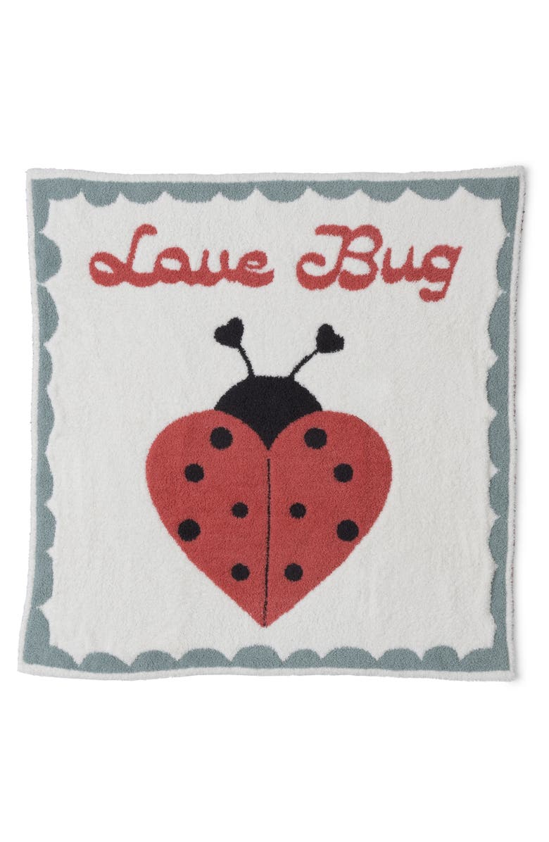 Barefoot Dreams<sup>®</sup> CozyChic<sup>®</sup> Love Bug Receiving Blanket, Alternate, color, 