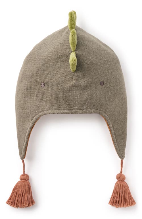 ELEGANT BABY ELEGANT BABY DINOSAUR FAUX FUR LINED AVIATOR HAT 