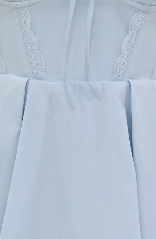House Of Cb Womens Harriet Halter Cotton-blend Mini Dress Bluebell In Ice Water