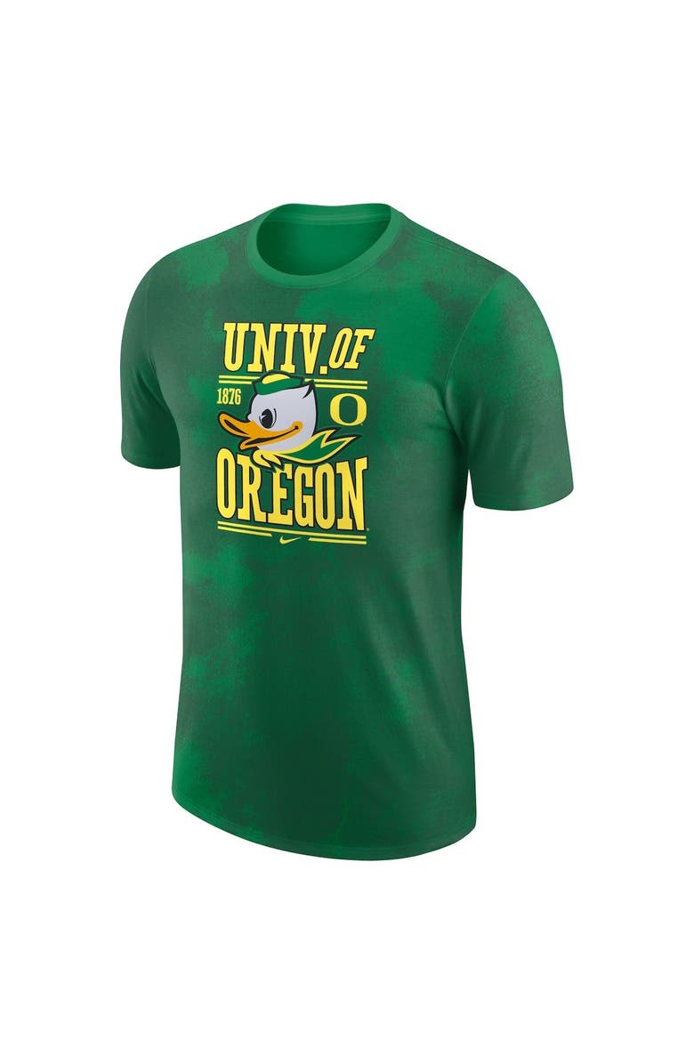 Nike Men's Nike Green Oregon Ducks Team Stack T-Shirt, Alternate, color,