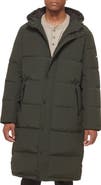 DKNY Zip Front Longline Puffer