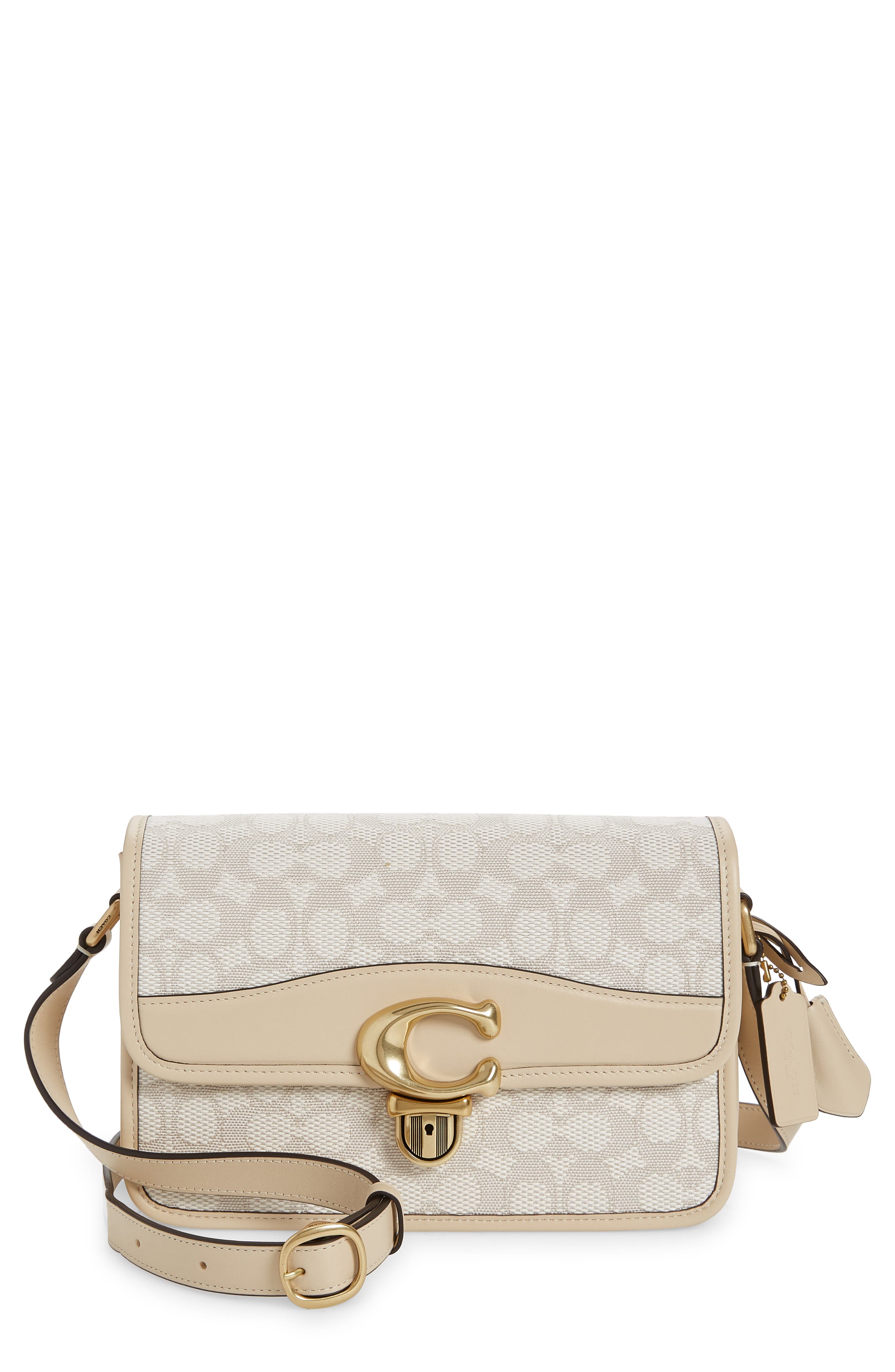 COACH Studio Signature Canvas Shoulder Bag, Main, color, 