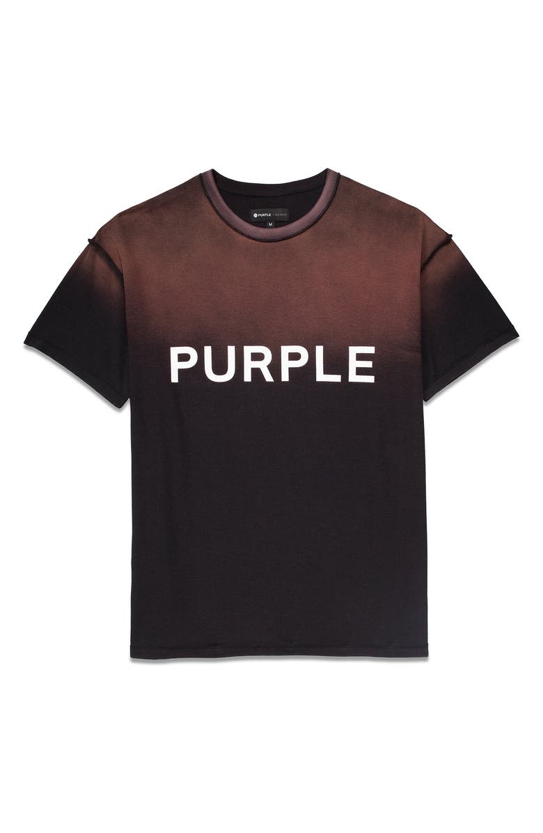 PURPLE BRAND Inside Out Texture Cotton Jersey Graphic T-Shirt, Main, color, 
