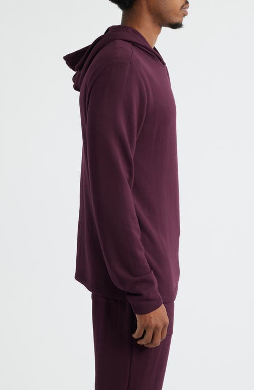 Threads 4 Thought Threads For Thought Dex Featherweight Pullover Hoodie In Burgundy
