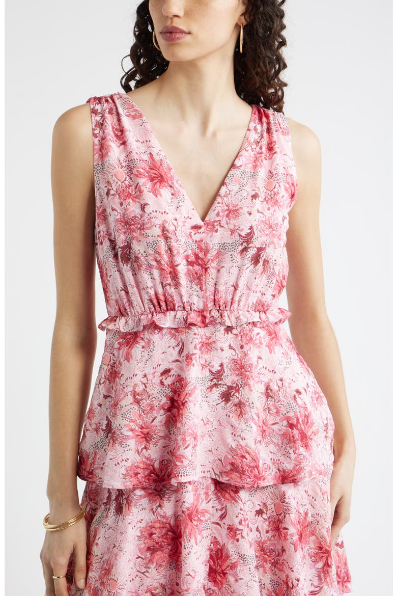 Floral Tiered Maxi Dress, Alternate, color, PINK SUSIE PATCHWORK