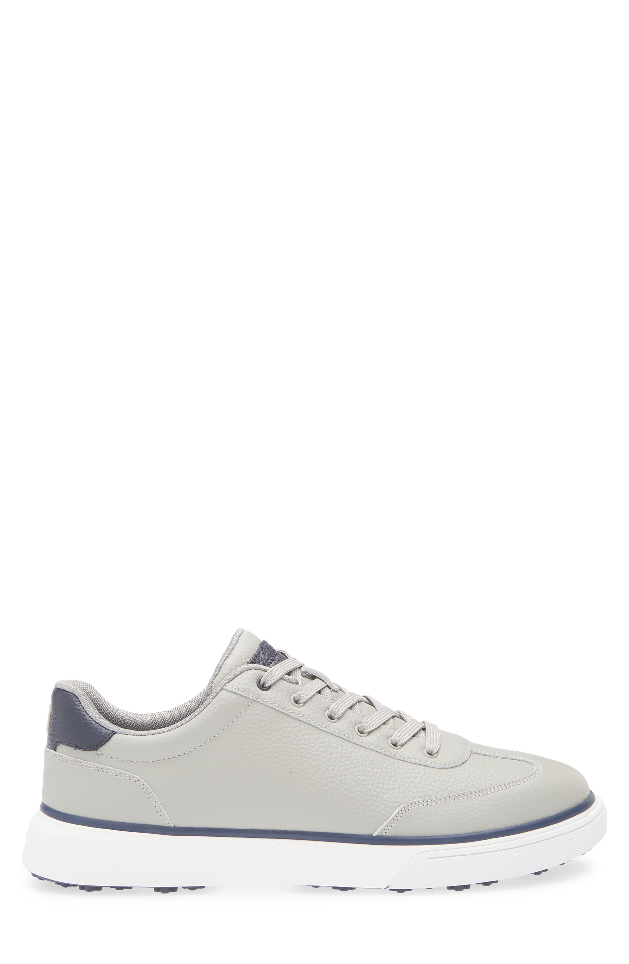 Peter Millar Drift Hybrid Water Resistant Leather Golf Shoe, Alternate, color, British Grey
