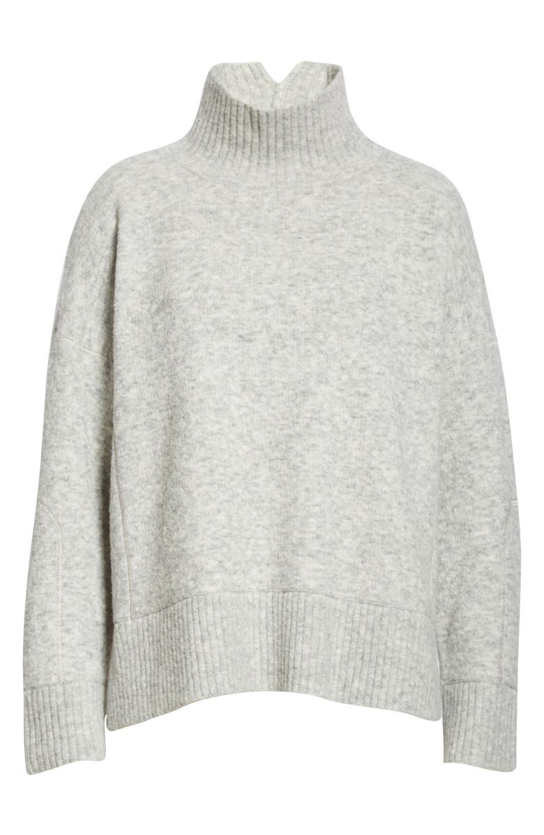 Club Monaco Oversize Turtleneck Sweater, Alternate, color, 