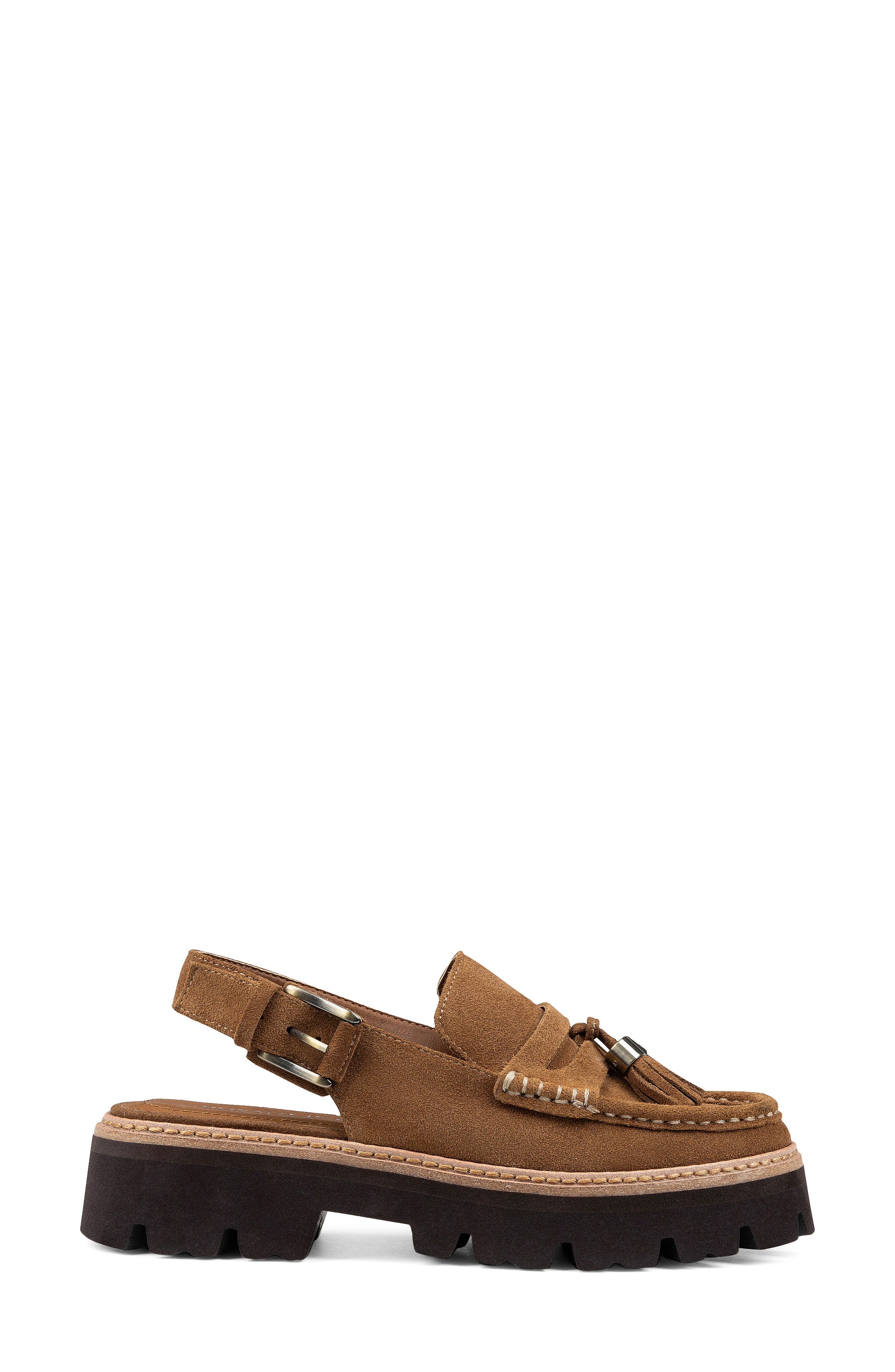 Marsha 2 Slingback Loafer, Alternate, color, SADDLE