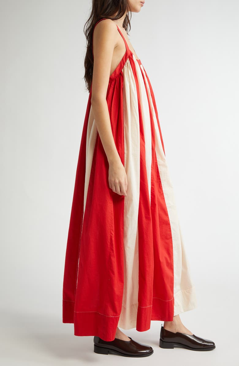 Bode Liberty Stripe Cotton Maxi Dress, Alternate, color, 