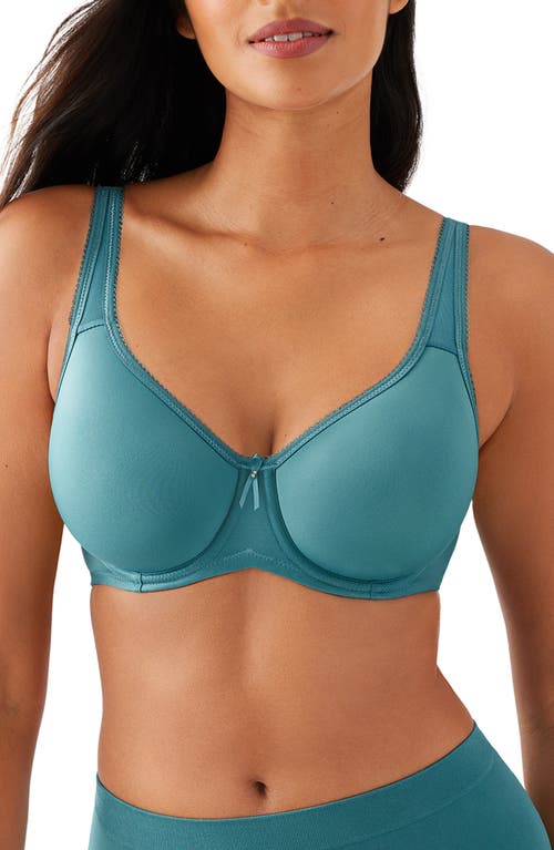 Wacoal Basic Beauty Spacer Underwire T-Shirt Bra in Brittany Blue at Nordstrom, Size 36D