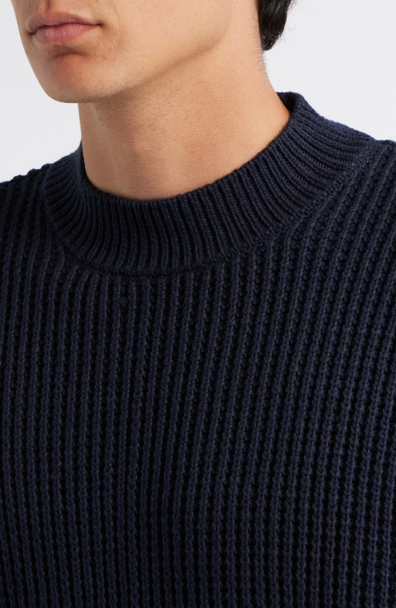 KROST Brioche Chunky Knit Sweater, Alternate, color, Dark Navy