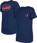 New Era Girls Youth New Era Navy St. Louis City SC Bubble Heart T-Shirt