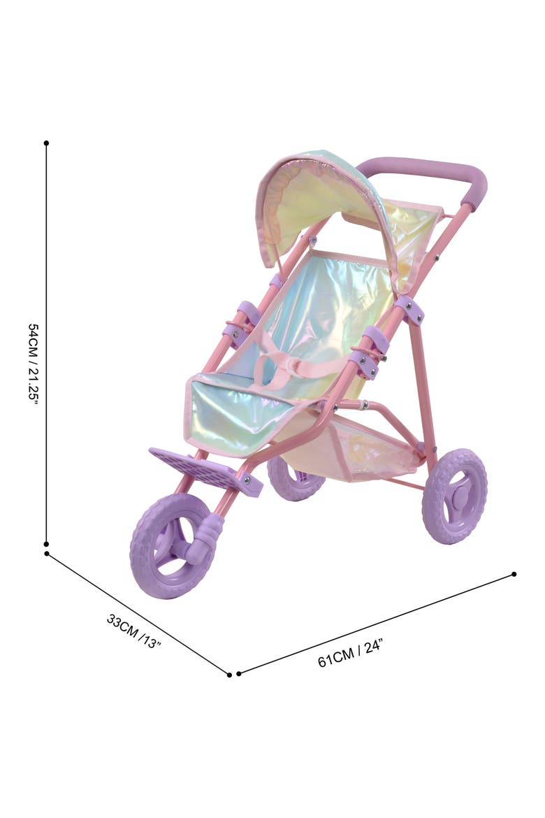 Olivia's Little World Magical Dreamland Baby Doll Jogging Stroller, Alternate, color, IRIDESCENT