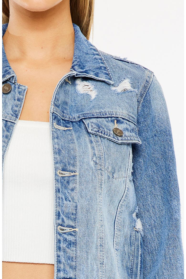 Henney Classic Trucker Jacket, Alternate, color, Medium Wash