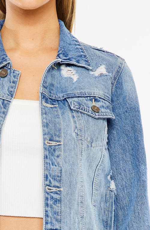 Kancan Henney Classic Trucker Jacket In Blue