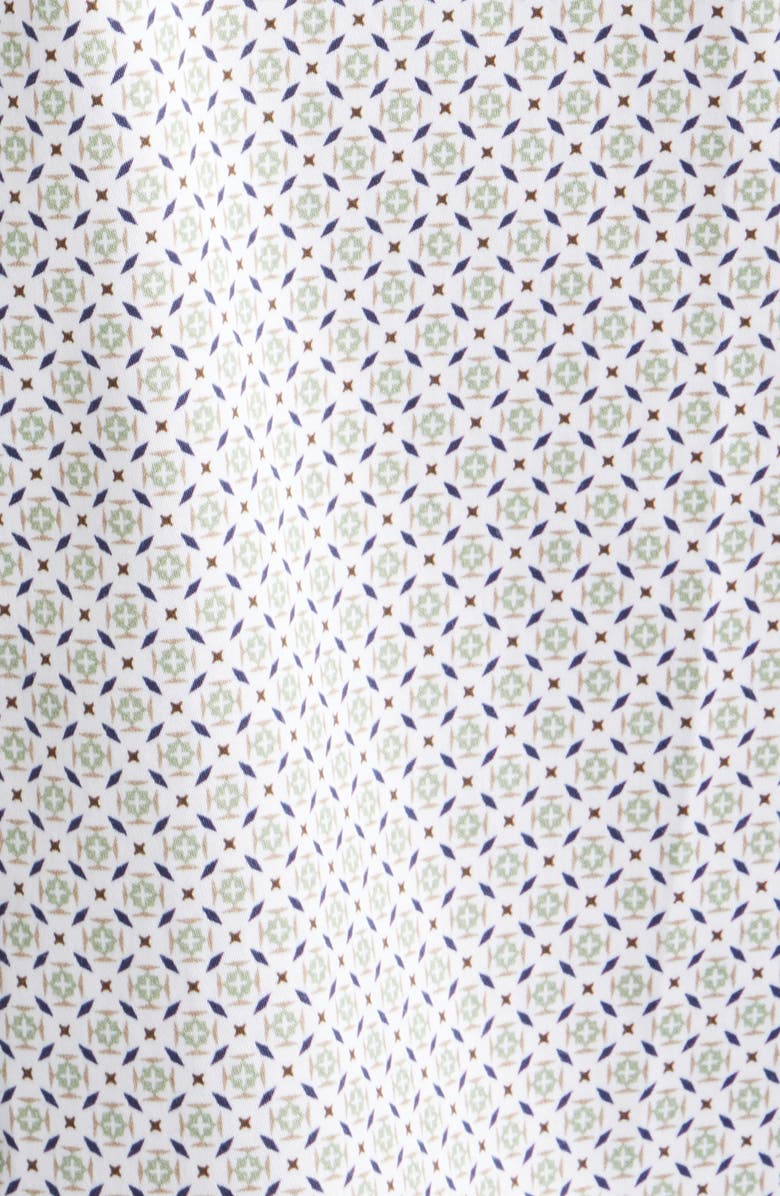 Johnston & Murphy Logan Print Button-Up Shirt, Alternate, color, Sage Tile