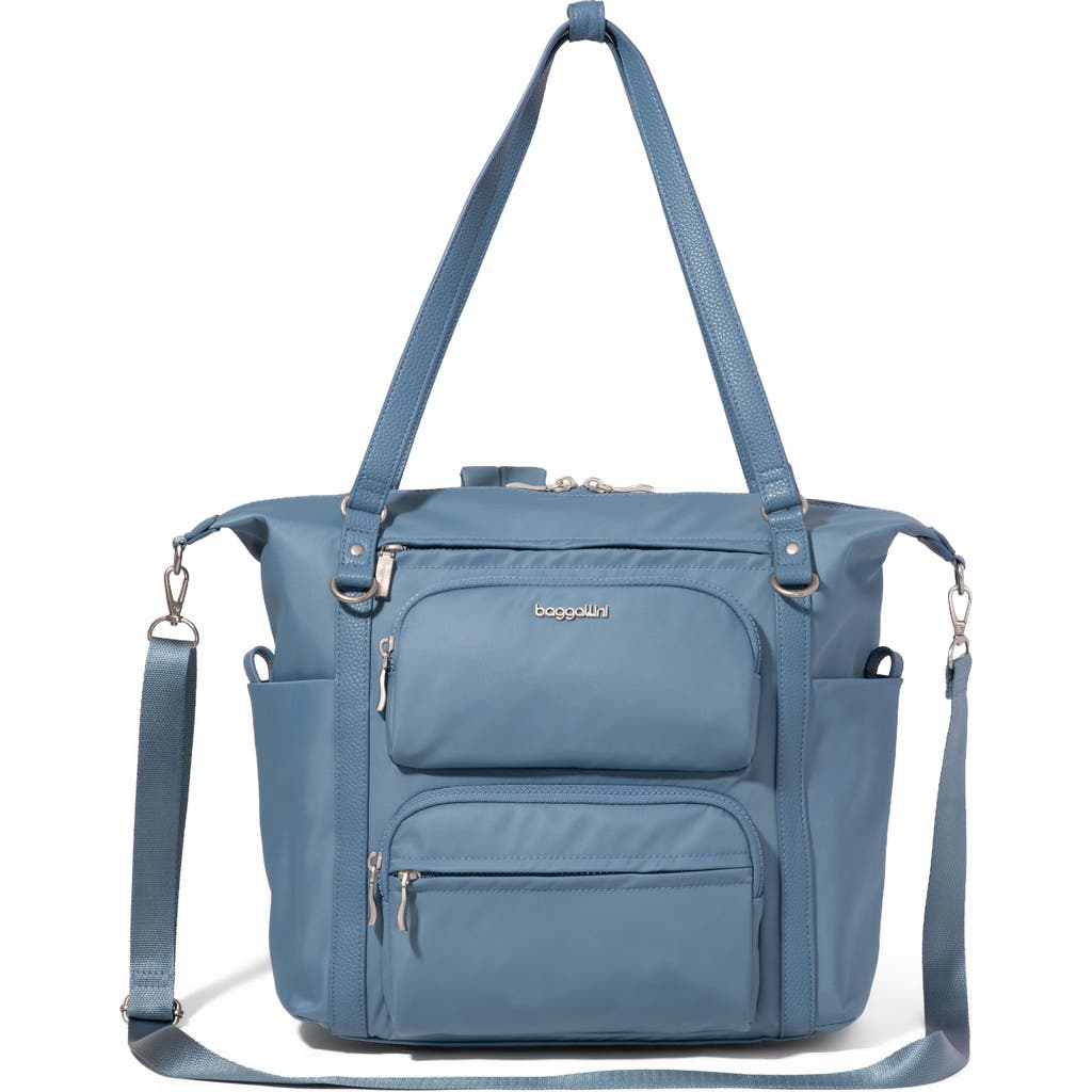 Baggallini Nolita Small Convertible Backpack In Cornflower Twill