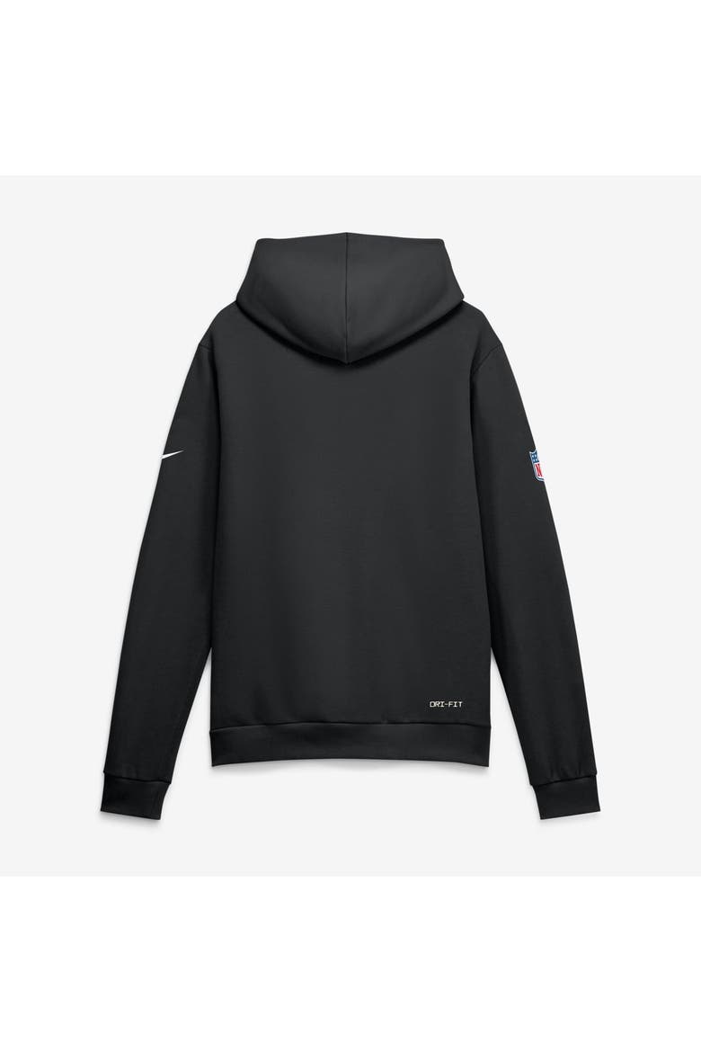 Men's Nike Black Las Vegas Raiders 2026 NFL Crucial Catch Sideline Standard Issue Dri-FIT Pullover Hoodie, Alternate, color, Black