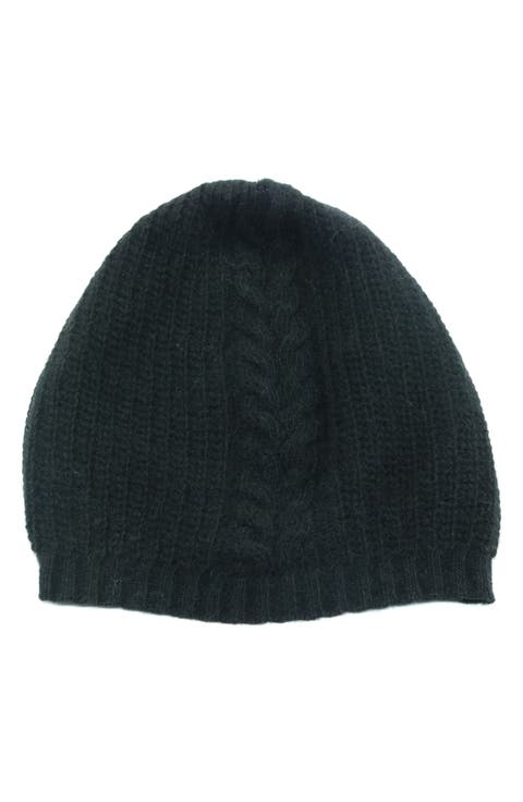 Cashmere Cable Knit Beanie