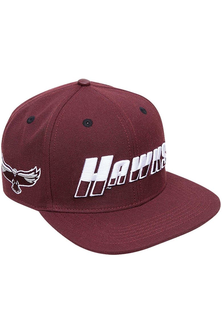 Men's Pro Standard  Maroon Maryland Eastern Shore Hawks Evergreen Hawks Snapback Hat, Main, color, Maroon
