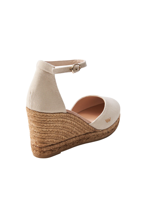 Viscata Estartit Canvas Espadrille Wedges In Beige