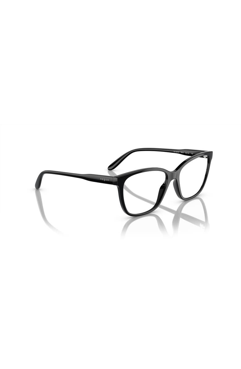 Vogue Eyewear 51mm Rectangle optical glasses, Alternate, color, Black