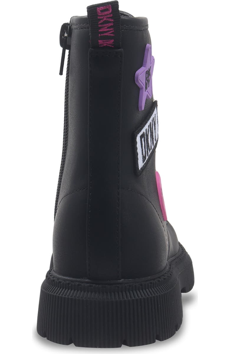 DKNY Kids' Ava Adrianne Combat Boot, Alternate, color, Black