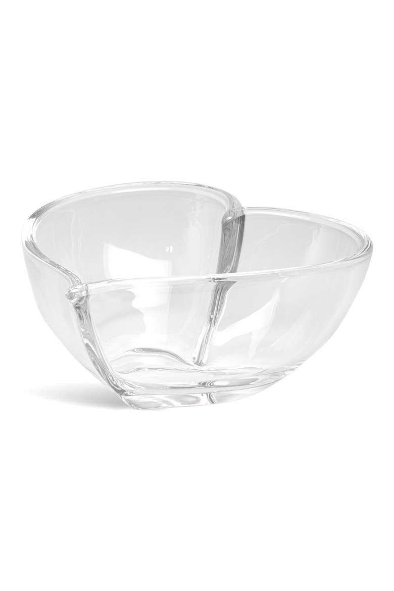 Heart Large Bowl, Main, color, CLEAR