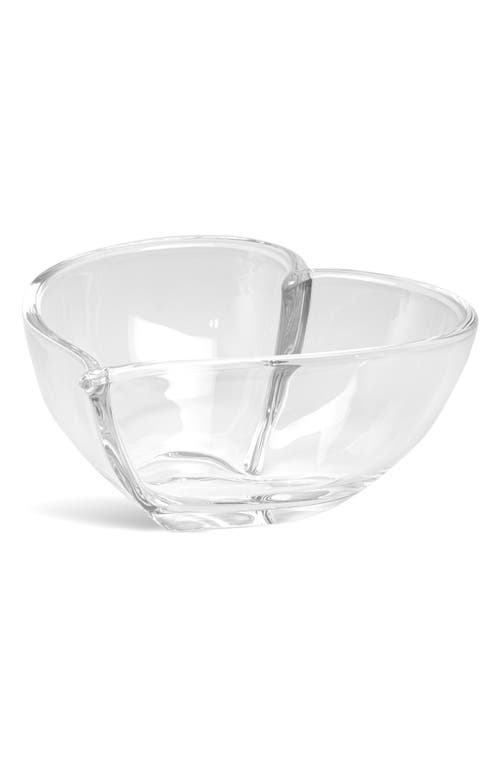 Orrefors Heart Large Bowl In Clear
