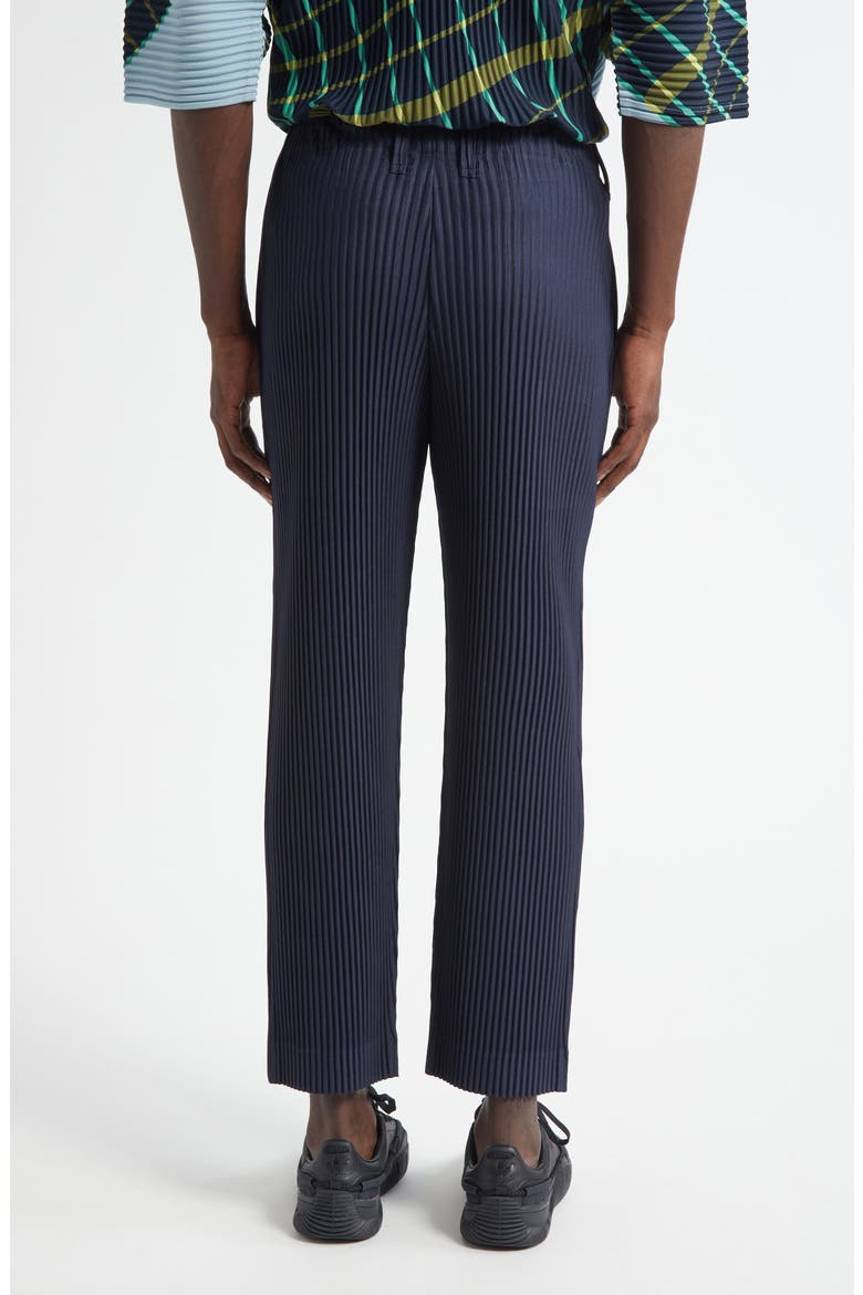 Basics Pleated Straight Leg Pants (Men) | Nordstrom